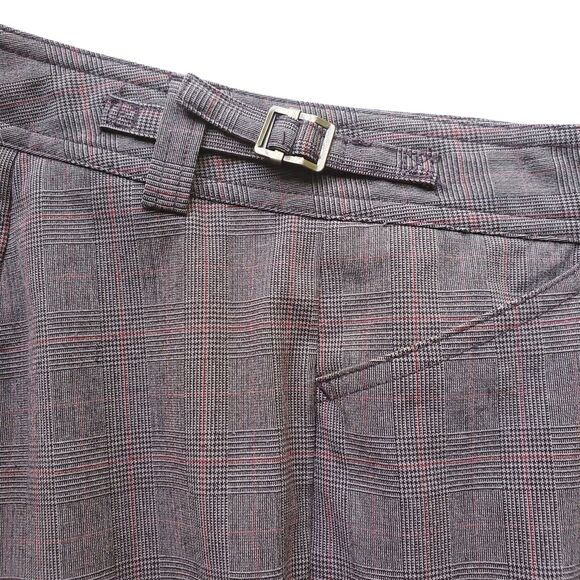 Eddie Bauer Pants Womens 10 Stretch Straight Leg Brown Glen Check Plaid Trousers - Picture 7 of 15